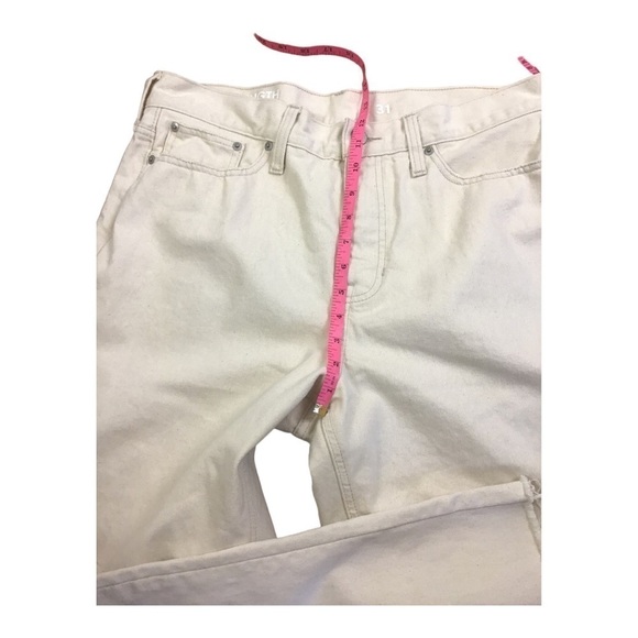 J. Crew Women’s Size 31 Jeans High-rise 90s classic straight-fit in Ecru - Picture 13 of 15